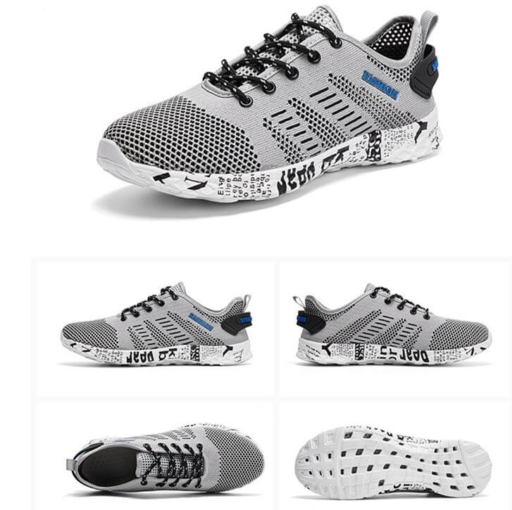 Graue Airflow Fashion-Schuhe von Aquashoes