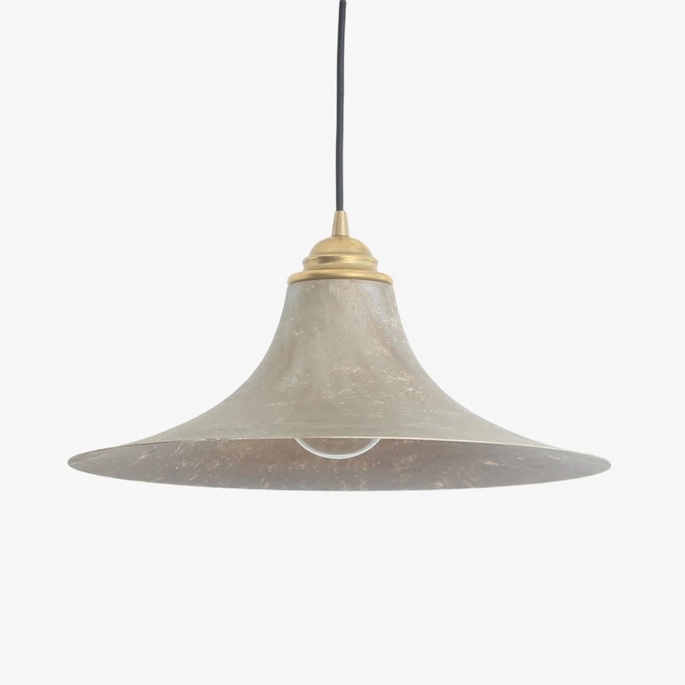 Aged brass finish pendant light