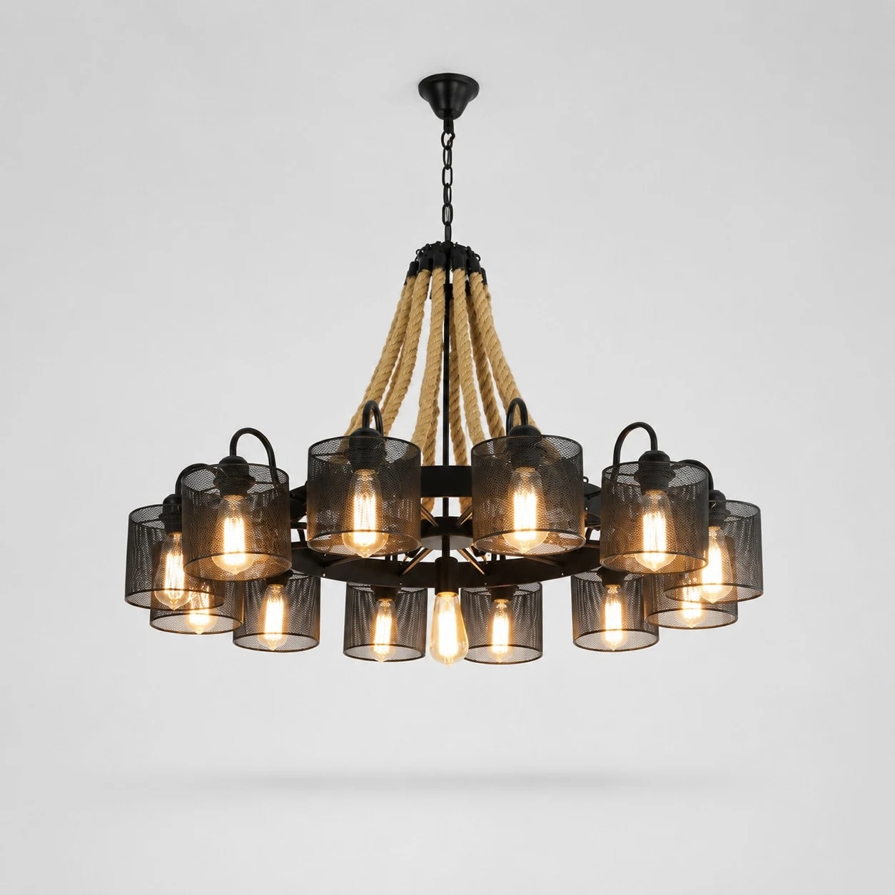 8116-D13 · Series: Mesh Shade · Heads: 13 · Dimensions: D 43.3" / 110 cm