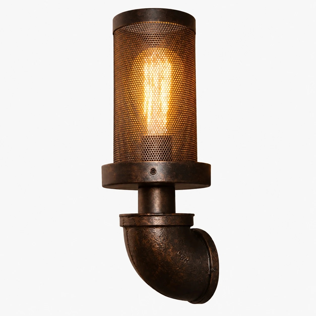 rust iron wall sconce SKU image