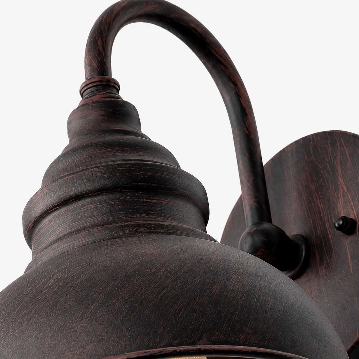 Curved arm and layered shade detail