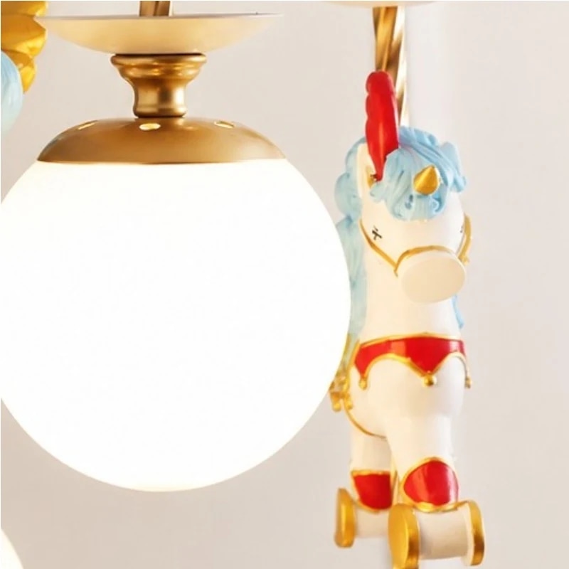 Frosted glass globe shade close up